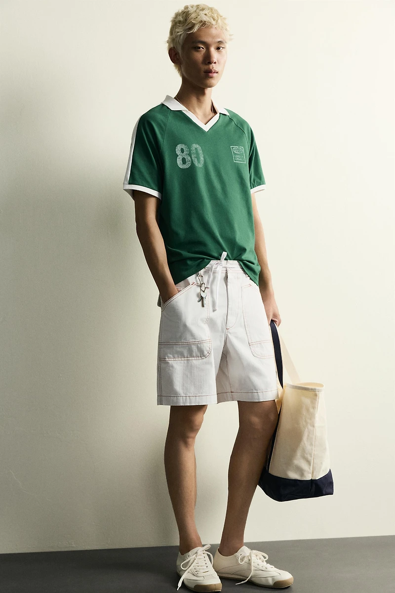 RETRO SOCCER CONTRAST POLO