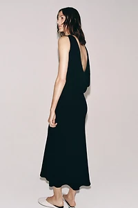 ZW COLLECTION DRAPED MIDI DRESS