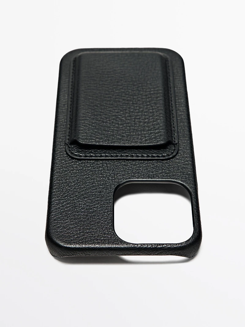 Nappa leather iPhone Pro Max case
