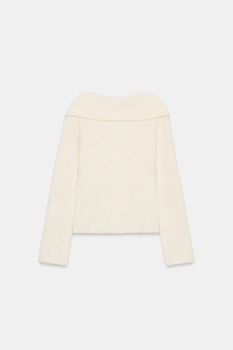 LAPEL ZIPPER TOP