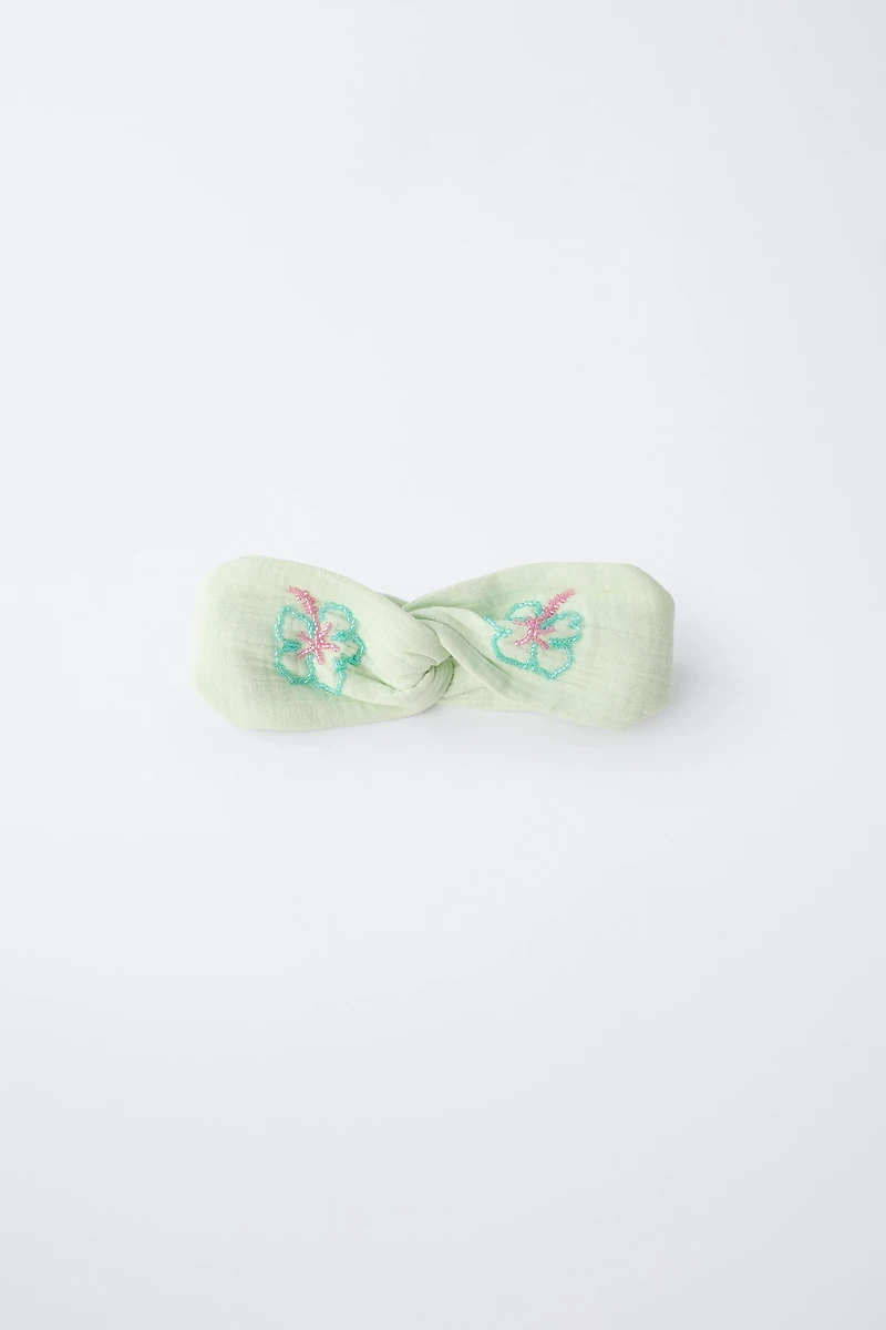 HIBISCUS BEADED HEADBAND