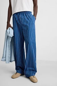 STRIPED RELAXED FIT PANTS