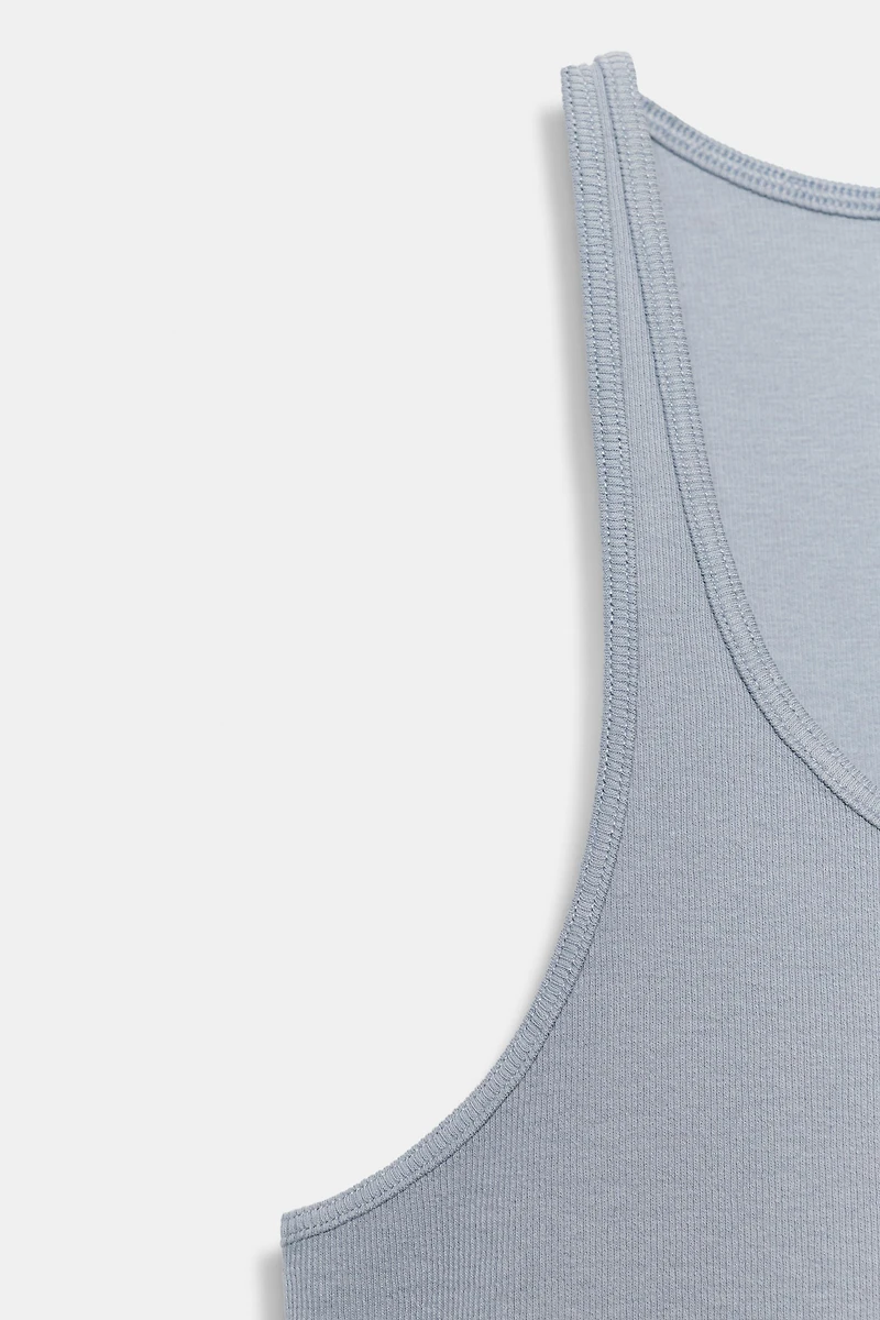 RIBBED CROP TOP