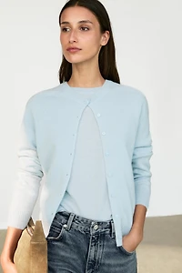 Cardigan court 100 % cachemire