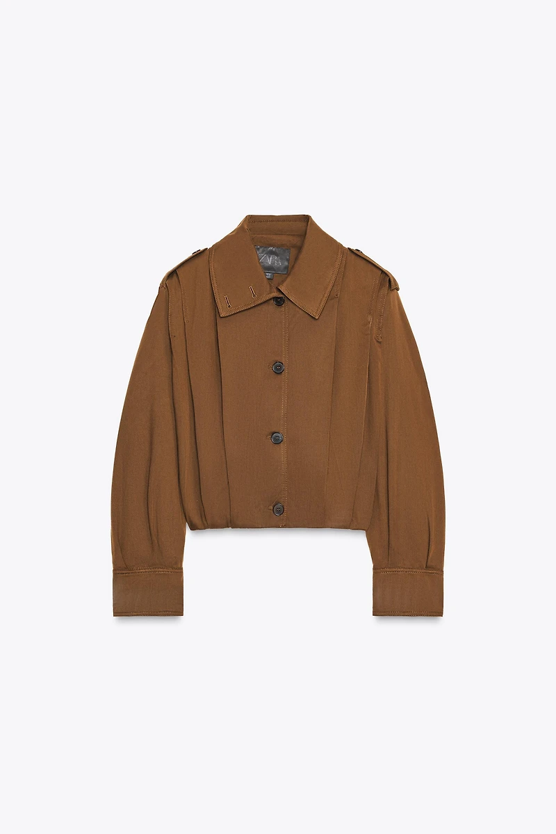 PLEATED JACKET WITH TABS ZW COLLECTION