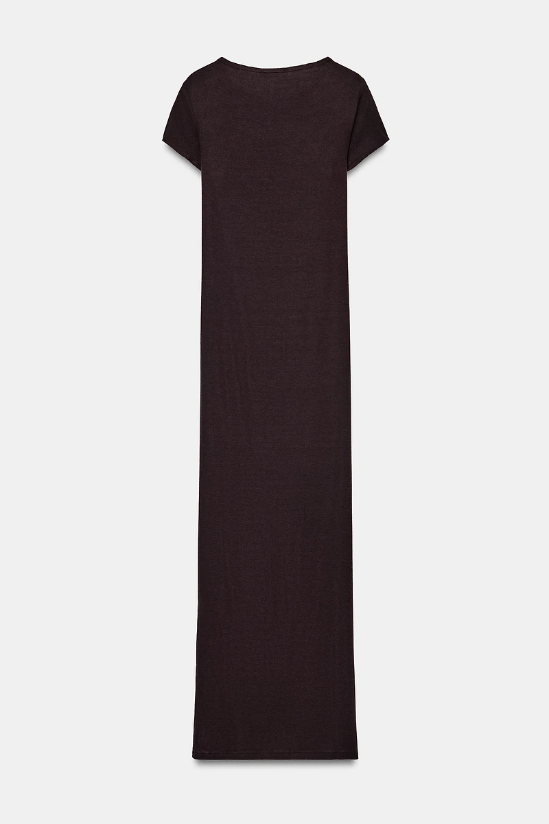 LONG SHORT SLEEVE DRESS
