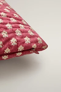 FLORAL COTTON THROW PILLOW COVER | KATHARINE POLE