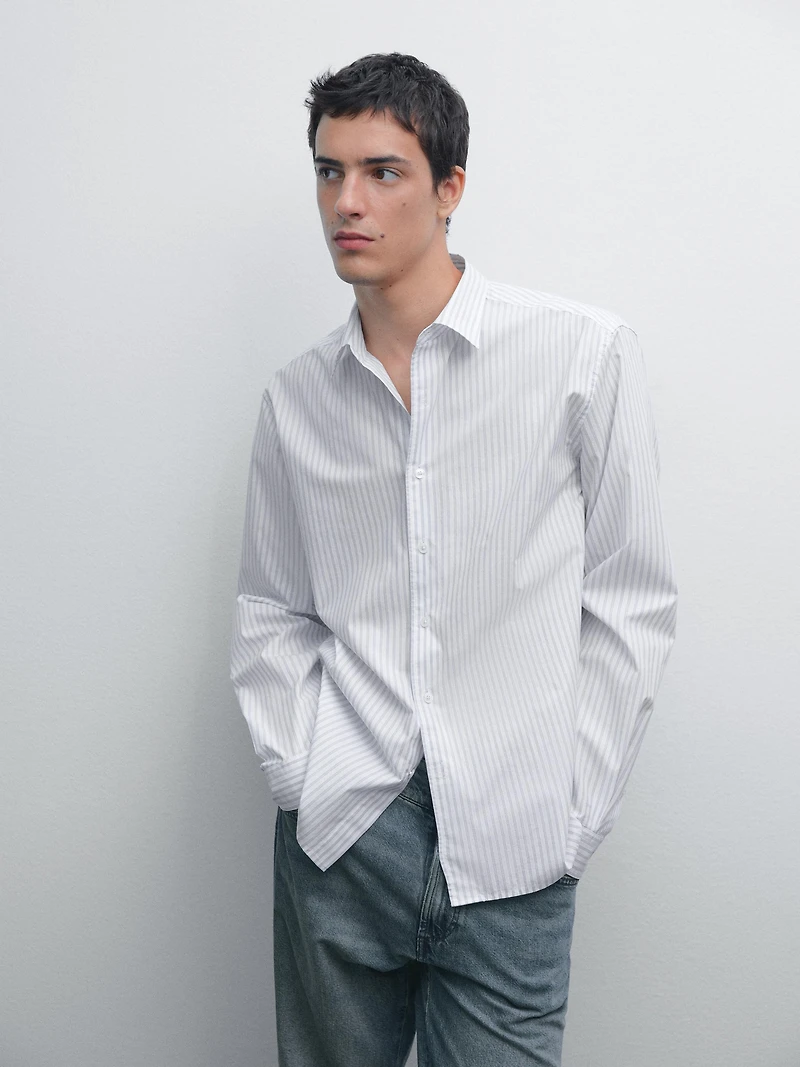 Chemise à rayures regular fit