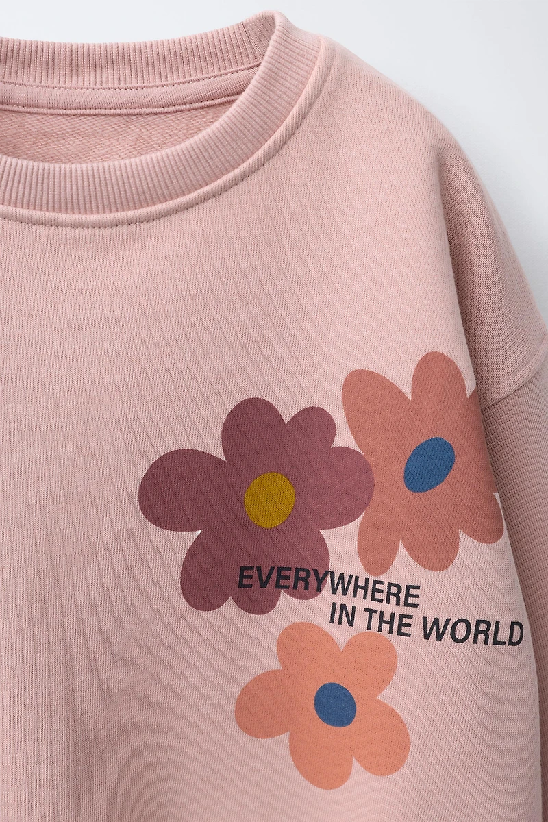 PRINTED SWEATSHIRT AND LEGGING SET