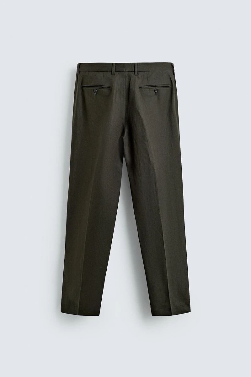 PANTALON DE COSTUME 100 % LIN