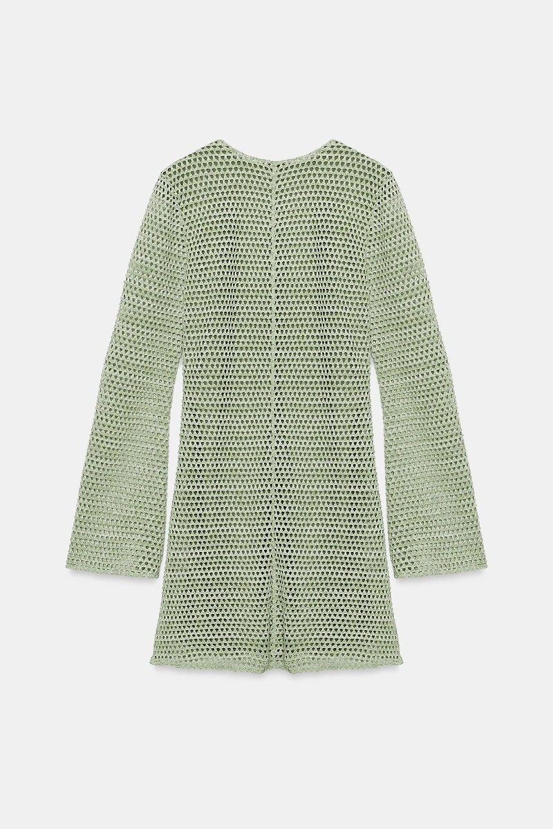 MINI CROCHET TRIM DRESS