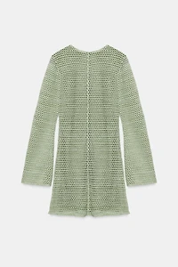 MINI CROCHET TRIM DRESS
