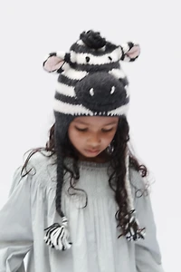 100% WOOL ZEBRA HAT LIMITED EDITION