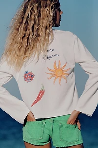 TEXT AND GRAPHIC T-SHIRT