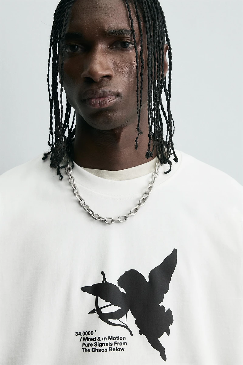 RUBBERIZED PRINTS T-SHIRT