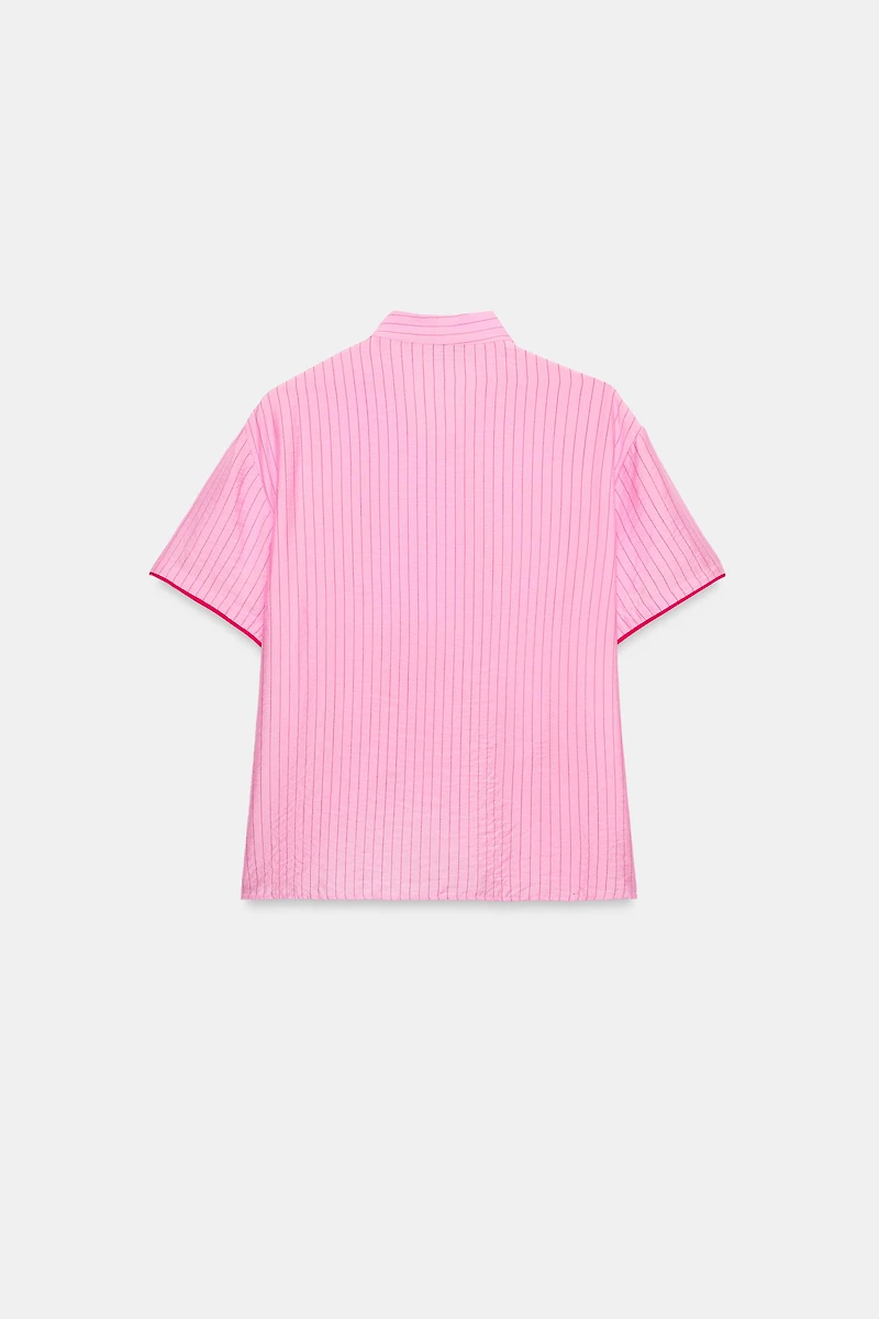 STRIPED TIE TOP