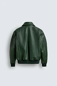 BLOUSON BOMBER EN CUIR