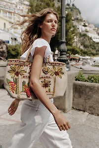 BEADED MAXI SHOPPER
