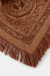 JACQUARD TRIANGULAR SCARF