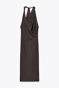 ROBE DÉCOLLETÉ FLUIDE PLIS