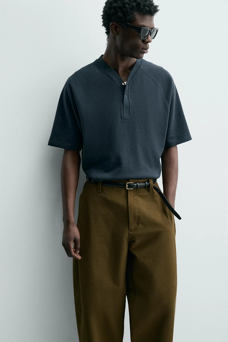 T-SHIRT COL POLO BASEBALL