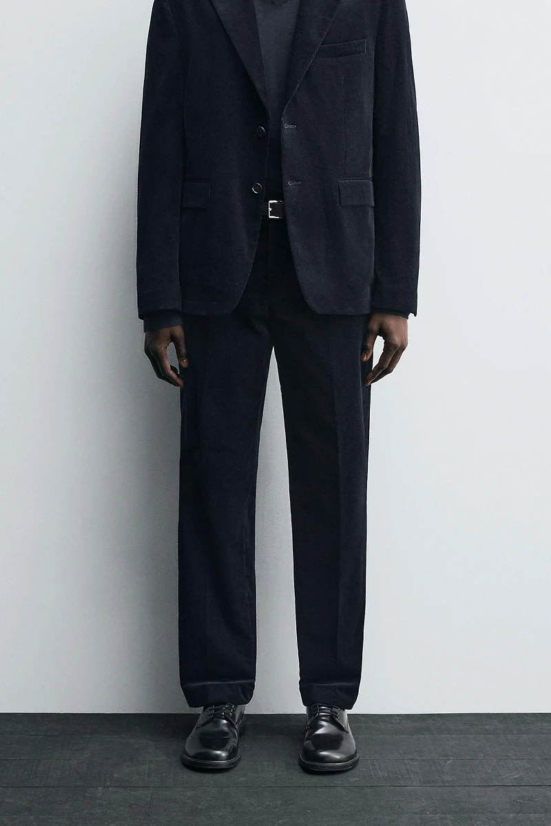 CORDUROY SUIT PANTS