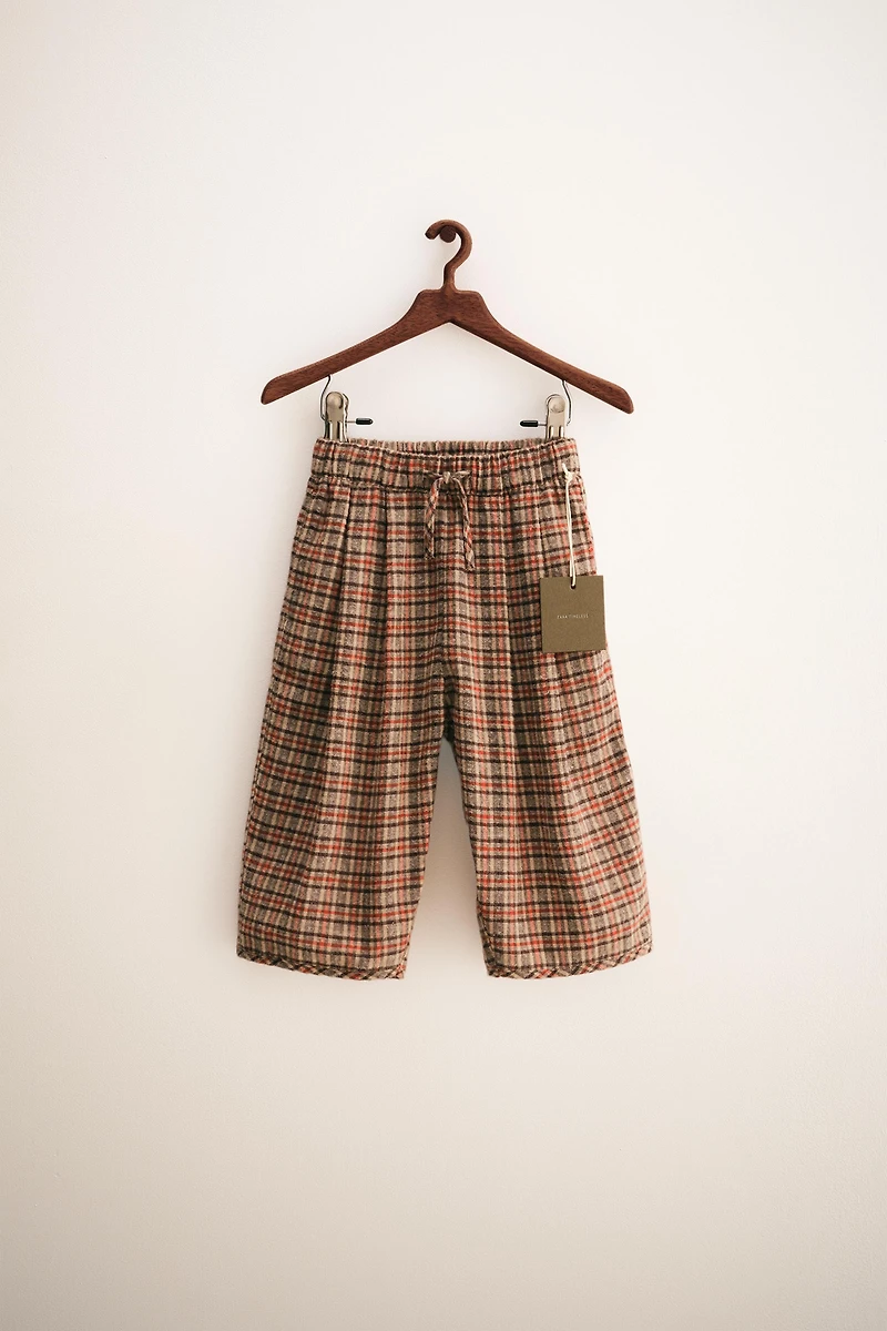 ZARA TIMELESS - PANTALON AMPLE À CARREAUX