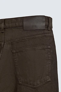 WAXED FINISH STRAIGHT FIT JEANS