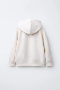 PLAIN ZIP-UP SWEATSHIRT