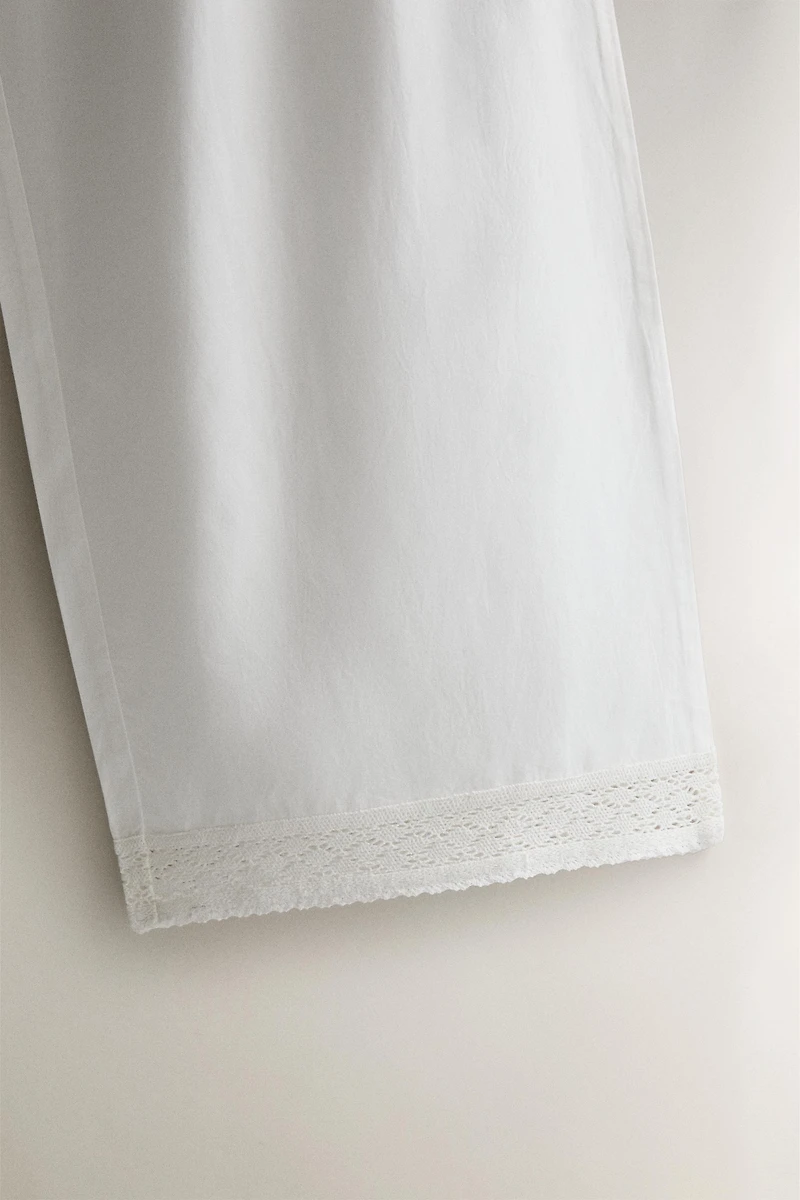 COTTON LACE PANTS