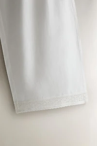COTTON LACE PANTS