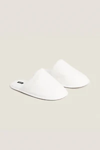 TERRYCLOTH SLIPPERS WITH PIPING