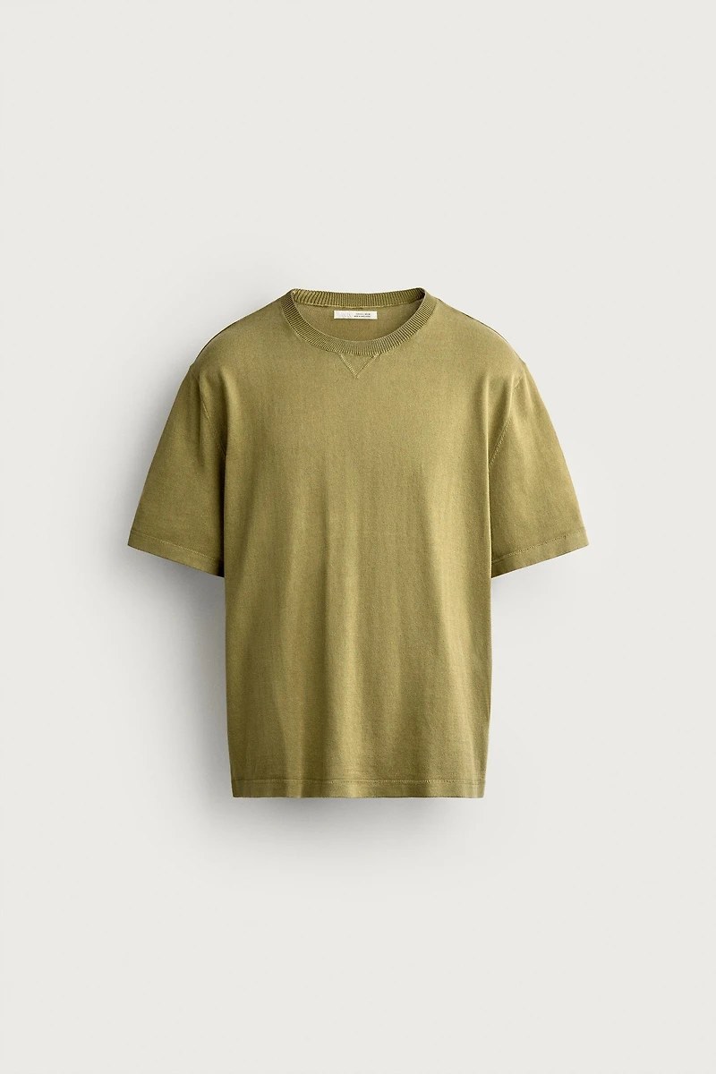 T-SHIRT EN MAILLE REGULAR FIT