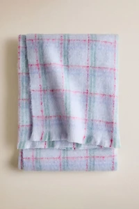KIDS BRUSHED CHECK BLANKET