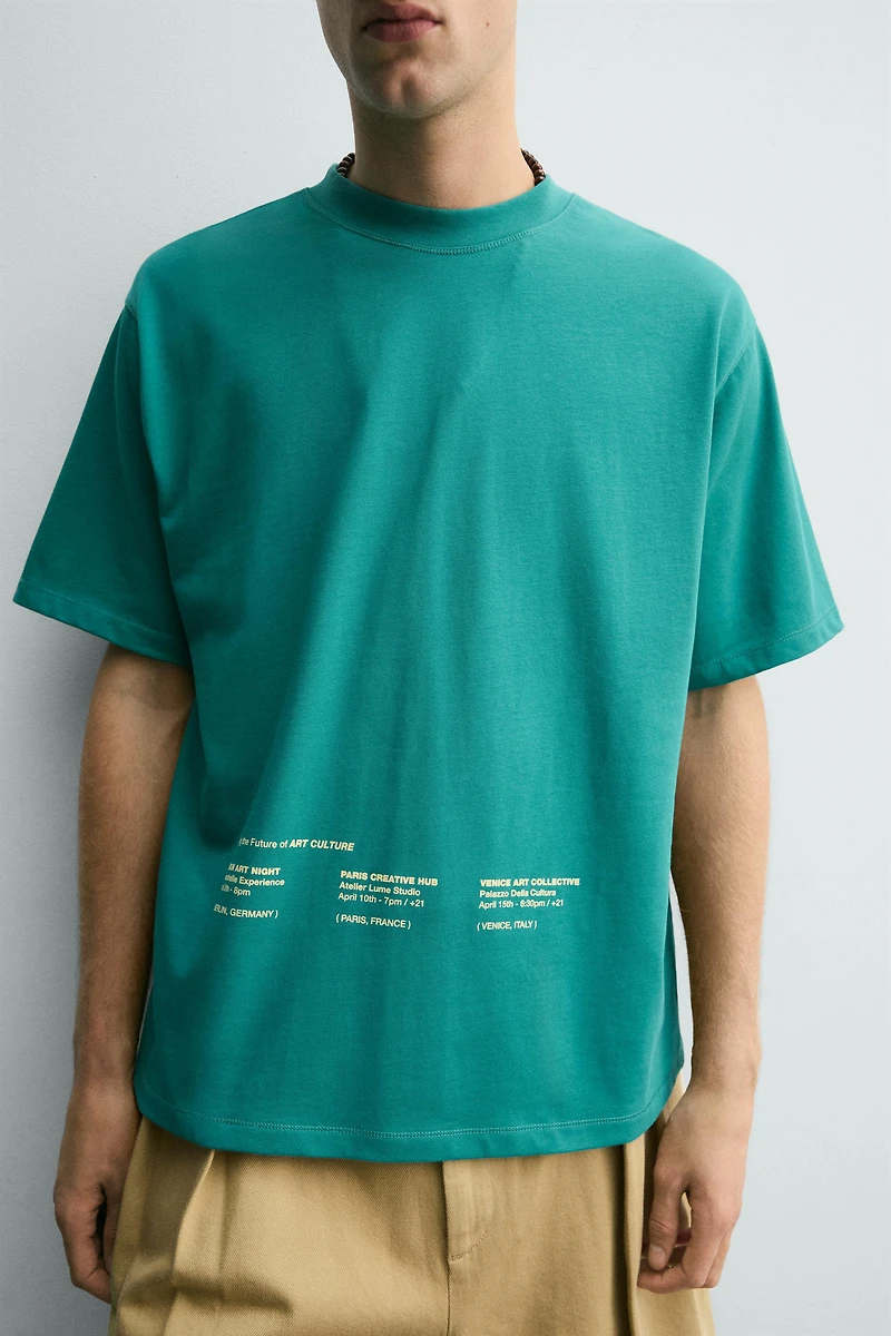 WASHED GRAPHIC PRINT T-SHIRT