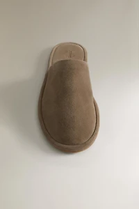 LEATHER MULE SLIPPERS