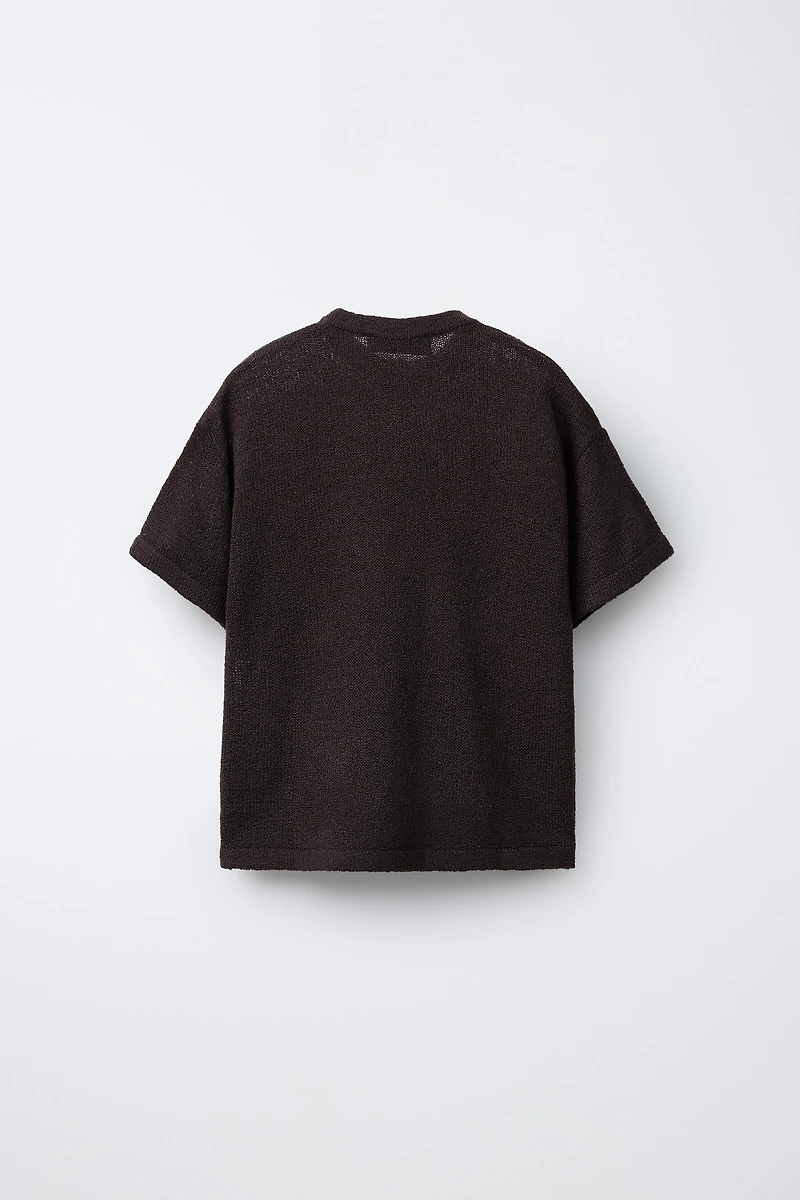 RUSTIC KNIT T-SHIRT