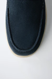 LEATHER DECK SHOES