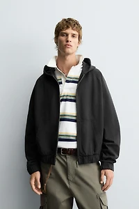 BOXY FIT HOODIE SWEATSHIRT
