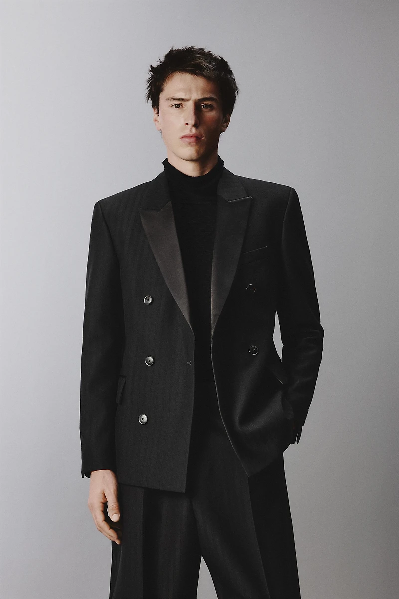 DOUBLE BREASTED SUIT JACKET
