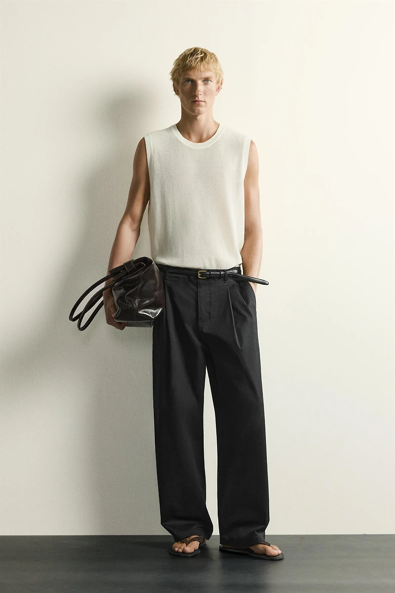 TEXTURED KNIT TANK TOP