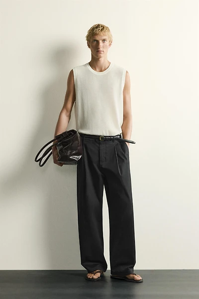 TEXTURED KNIT TANK TOP