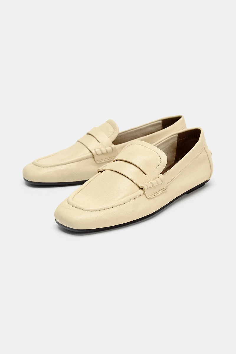 LEATHER PENNY LOAFERS