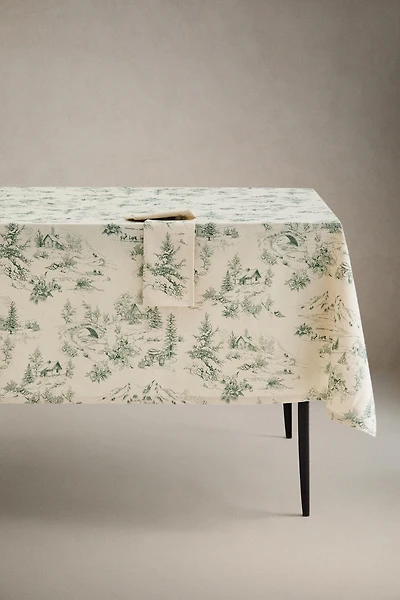TOILE DE JOUY CHRISTMAS COTTON TABLECLOTH