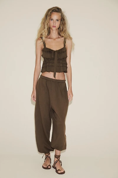 RUFFLED BOW TOP