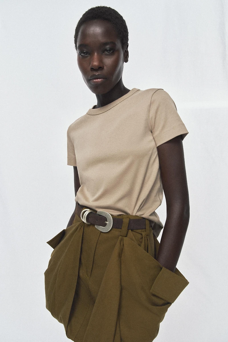 SHORT SLEEVE INTERLOCK T-SHIRT