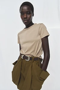 SHORT SLEEVE INTERLOCK T-SHIRT