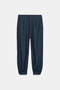 PANTALON BOMBACHO À RAYURES TENNIS