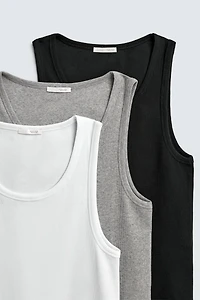 THREE-PACK OF BASIC TANK TOPS