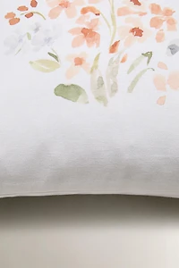 FLORAL PRINT THROW PILLOW COVER